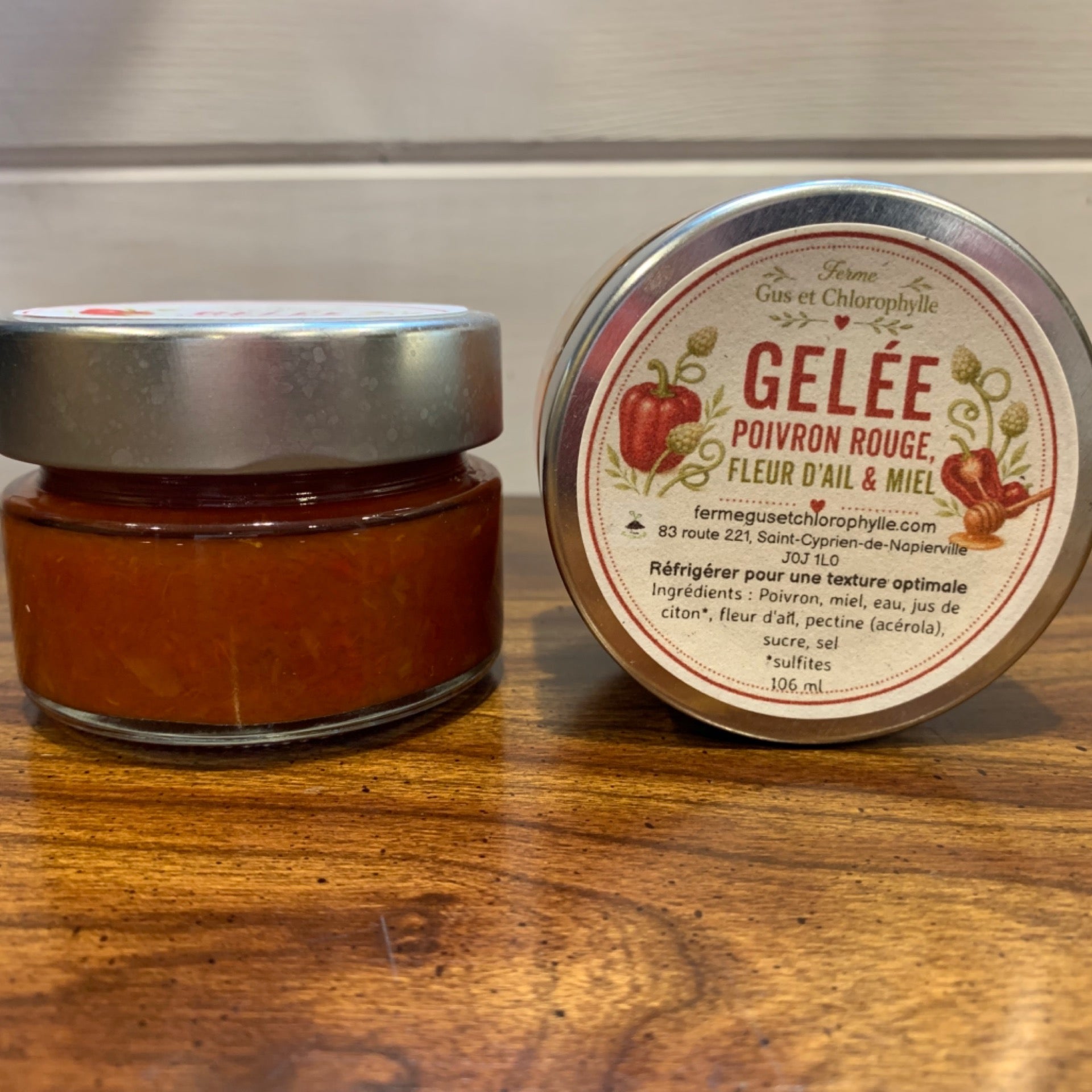Gelée Poivron Rouge, Fleur D'ail Et Miel