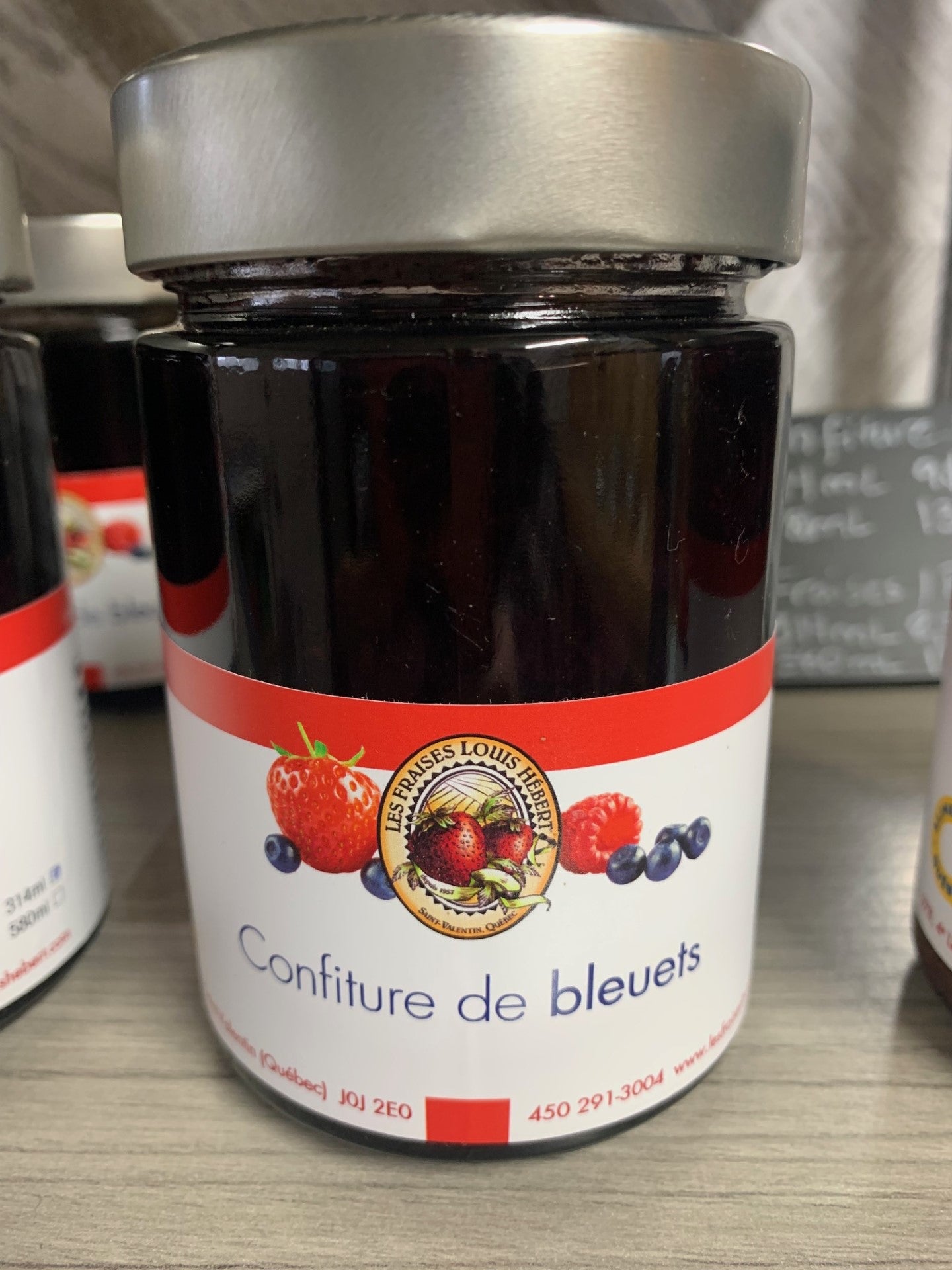 Confiture bleuets 314 ml